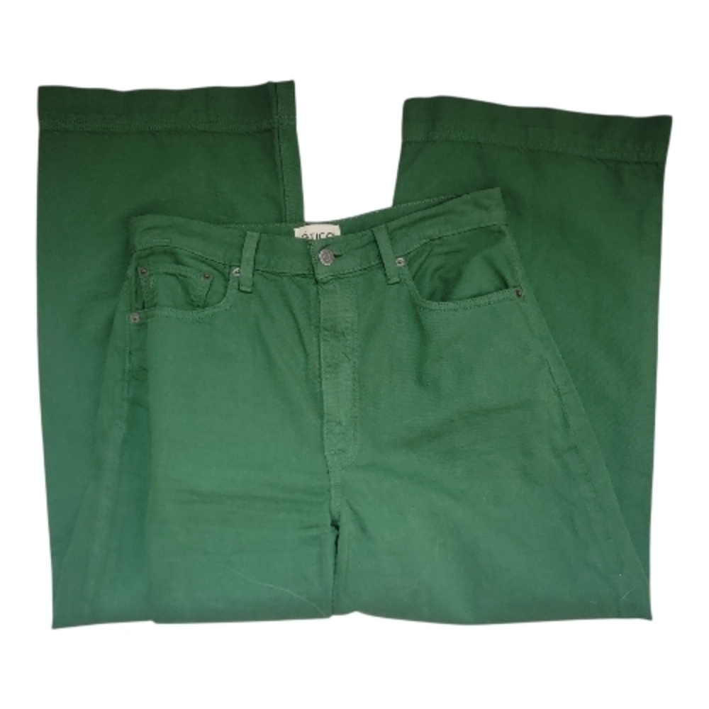 Etica, Green Wide Leg Jeans, Size 29